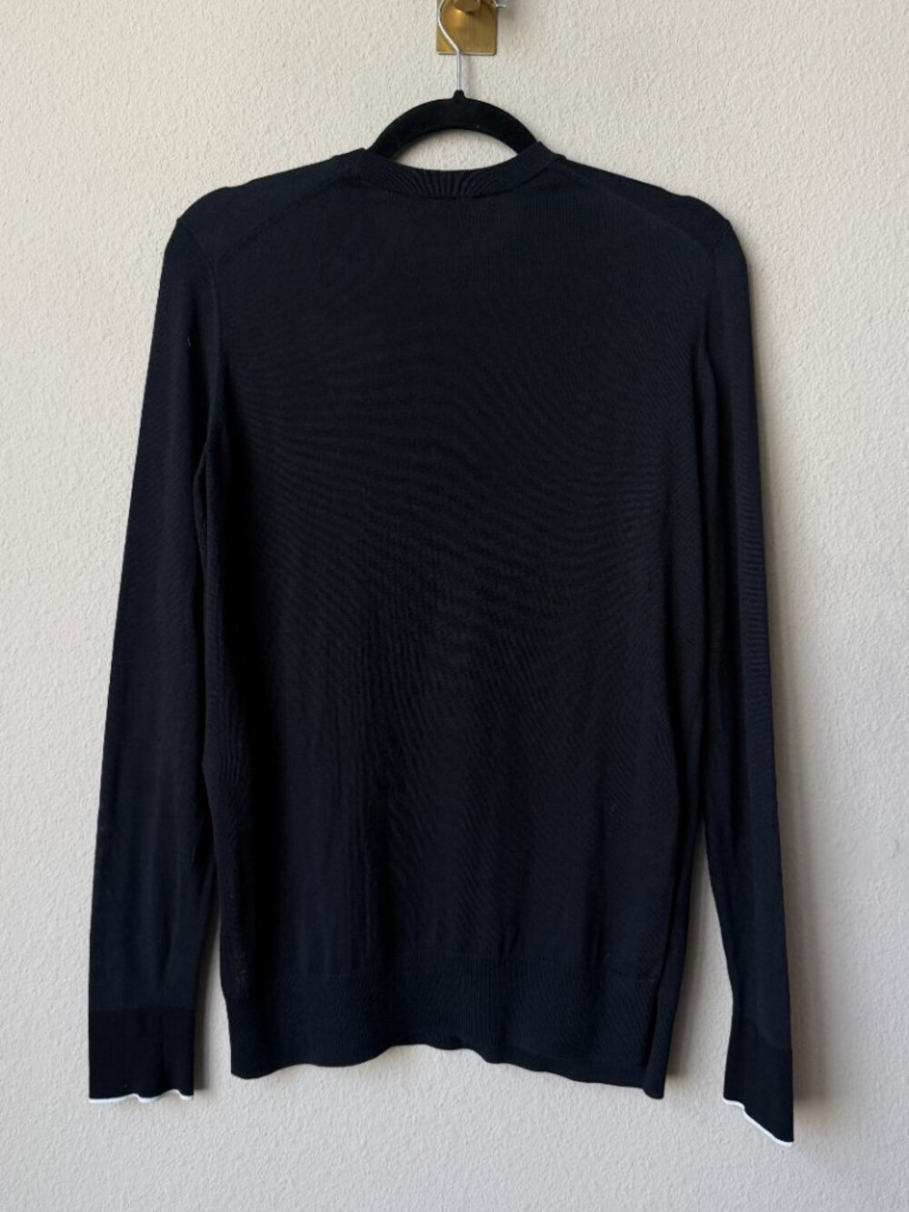 Proenza Schouler Black Heart Cut Out Cotton Sweater Size S - Picture 4 of 7